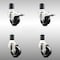 Service Caster 3 Inch 316SS Soft Rubber Swivel 1-3/4 Inch Stem Caster Lock Brake SCC, 2PK SCC-SS316TTLEX20S314-SRS-2-S-2-134 - alternate 5